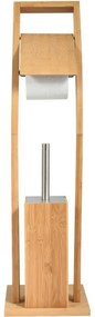 MSV Bambuszos WC-papír tartó kefével 16 x 29 x 70 cm