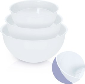 Műanyag Konyhai Tál Kerek Tál Szett 3 Db-os Tál Átlátszó