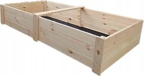 Mini pohár 300 x 150 zöldséges fa ágyás magasított