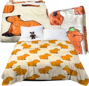 Kapibara Takaró Téli Meleg Polár Capybara Ágytakaró 130x150