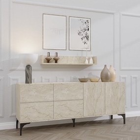 Konzolasztal Stella - Travertine