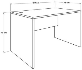 PC asztal Calliope 4 (fehér) . 1109394