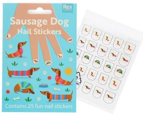 Kreatív készlet Sunny Sausage Dog – Nail stickers – Rex London