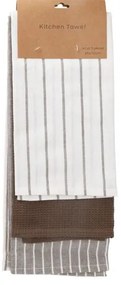 Konyharuha barna, 45 x 70 cm, 3 db-os szett
