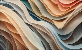 Dekoratív fotótapéta az irodába Hullámzó formák 416x254 Ragasztó