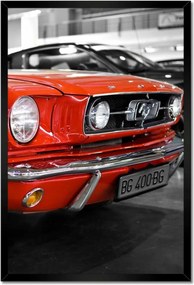 Poszterek keretben 40x60 Piros Mustang