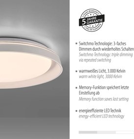 Paul Neuhaus modern mennyezeti lámpa sati fehér pln14368-16