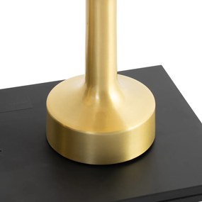 2 db-os asztali lámpa szett arany színű bézs RGBW újratölthető - Elise