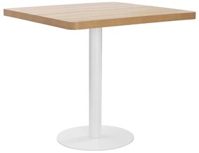 Világosbarna MDF bisztróasztal 80 x 80 cm
