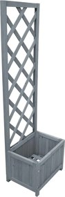 vidaXL tömör fenyőfa rácsos ültető 40 x 30 x 135 cm