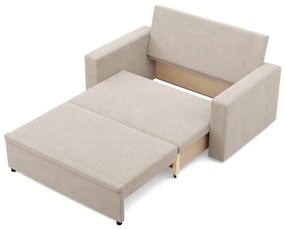 Zeus kanapé, bársony, hab töltet, egyenes kartámasz, bézs