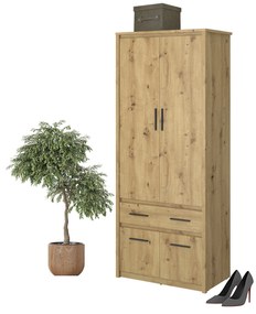 Ruhásszekrény Andra 4D1S/40 (artisan tölgy). 1052752