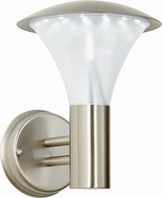 ENDON EL-40068 FRANCIS Modern Kültéri Fali Lámpa Ezüstre Festett, Fagyasztott Üveg LED IP44