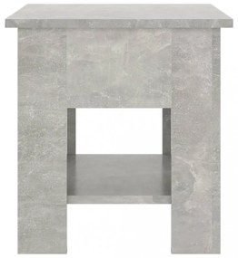 betonszürke szerelt fa dohányzóasztal 40x40x42 cm