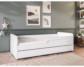 Fehér gyerekágy matraccal-ágyráccsal 80x200 cm Duuli – ELTAP