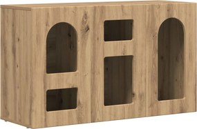 vidaXL Széf Artisan tölgy 100 x 35 x 59 cm Faanyag