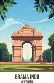 Poszter 67,5x100cm India kapuja