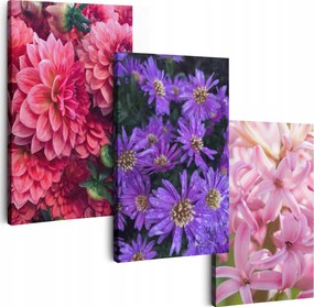 Vászonkép 150 cm **többféle minta** Nappali Képek Triptichon Virágok
