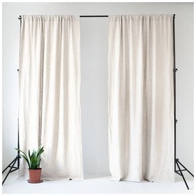 Night Tim krémfehér len függöny, 275 x 140 cm - Linen Tales