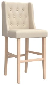 2 db tömör gumifa és szövet bárszék