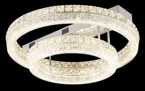 Globo 67387-60D - Dimmelhető LED mennyezeti lámpa LAUREL LED/60W/230V átlátszó üveg+távirányítóval