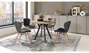 Bővíthető étkezőasztal ARTUR artisan tölgy/fekete