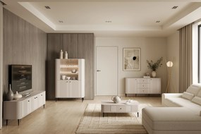 Vesper vitrin 103 cm - kasmír / fekete lábak