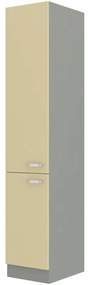 Élelmiszer szekrény Kelyn 40 DK 210 2F (fényes krém + szürke). 1032759