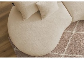 Bézs buklé szövet kanapé 260 cm Saint-Germain – Bobochic Paris