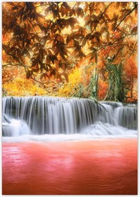 Poszterek 70x100 Narancssárga vízesés