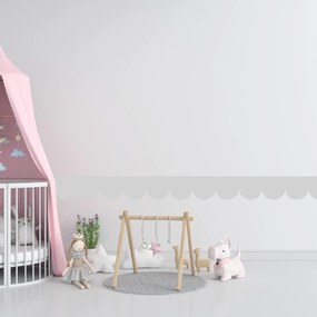 PIPPER. Textil öntapadó tapéta - Mini Ív - Szürke színű Szín: Sápadt