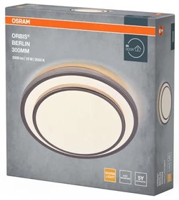Osram - LED mennyezeti lámpatest ORBIS BERLIN LED/16W/230V átm. 29,3 cm ezüst