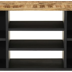 tömör mangó- és szerelt fa TV-szekrény 100 x 33 x 46 cm