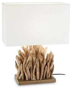 IDEAL LUX SNELL asztali lámpa, max. 1x60W, E27 foglalattal, fa, 201399