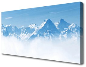 Vászonkép Fog Hegyi táj 140x70 cm
