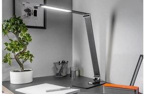 Lámpa Asztali LONEOS 12W, 700lm, AC220-240V, 3-CCT, 5 fokozatú fényerő ,RA>80,USB, fekete