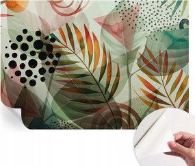 Matt öntapadós fotótapéta falra Absztrakt levelek 152x104 cm