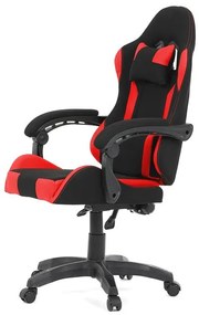 Fekete Szövet Gamer Szék, Szinkron Mechanikával. KA-R209 RED