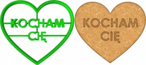 PrĂ©mium MĂ©zeskalĂĄcs lyukasztĂł Valentin Nap SzĂv Szeretlek 8cm