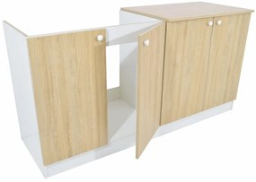 PD L160 Alapkonyha Sonoma/Fehér 3 cs.