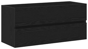 Fekete tölgy forgácslap mosdószekrény 100 x 38,5 x 45 cm