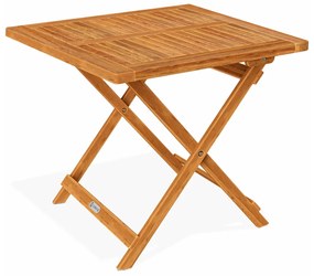Casaria ALEK fa tárolóasztal, 70x70x73cm, barna