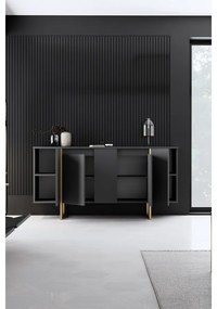 Konzolasztal Luxe - Anthracite, Gold
