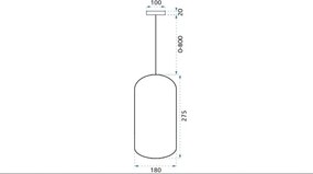 MORETTI MO4681 BLOW Modern Függesztett Lámpa LED IP20