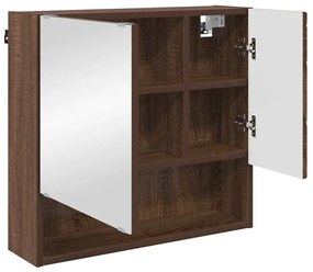 Fürdőszoba bútor szett 3 pcs barna tölgy 61 x 35 x 64 cm