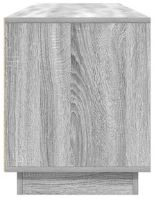 szürke sonoma színű TV-szekrény LED-lámpákkal 193,5x41x50 cm