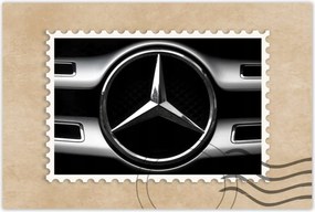 Poszter 60x40 Mercedes fekete-fehér Bw