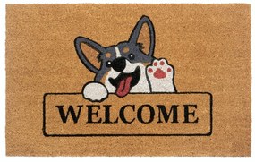 Kókuszrost lábtörlő 75x45 cm Welcome &amp; Dog - Hanse Home