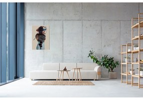 Világosszürke gyapjú-len lábtartó Hugg - Gazzda