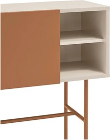 Téglavörös-bézs konzolasztal 35x110 cm Nube – Teulat